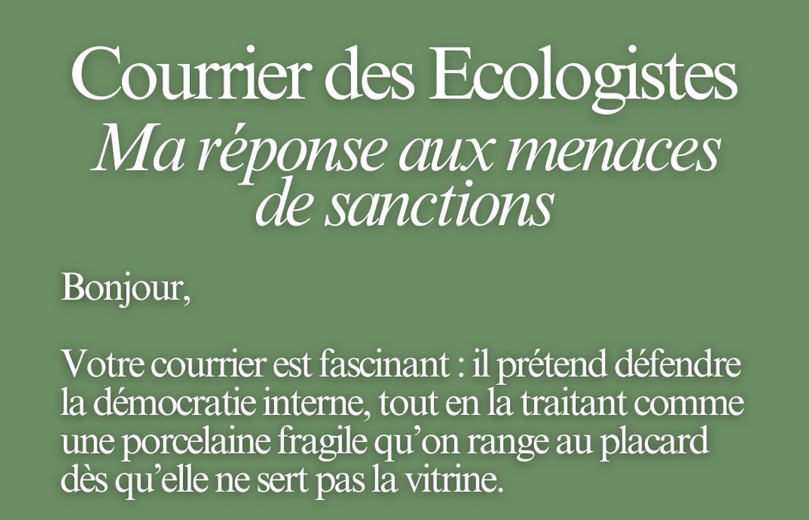 Voici la réponse argumentée d’un des rédacteurs et signataires de la tribune initiale, François Benoît-Marquiez, qui participe à la campagne « Demain Toulouse » avec LFI dans la « ville rose ».