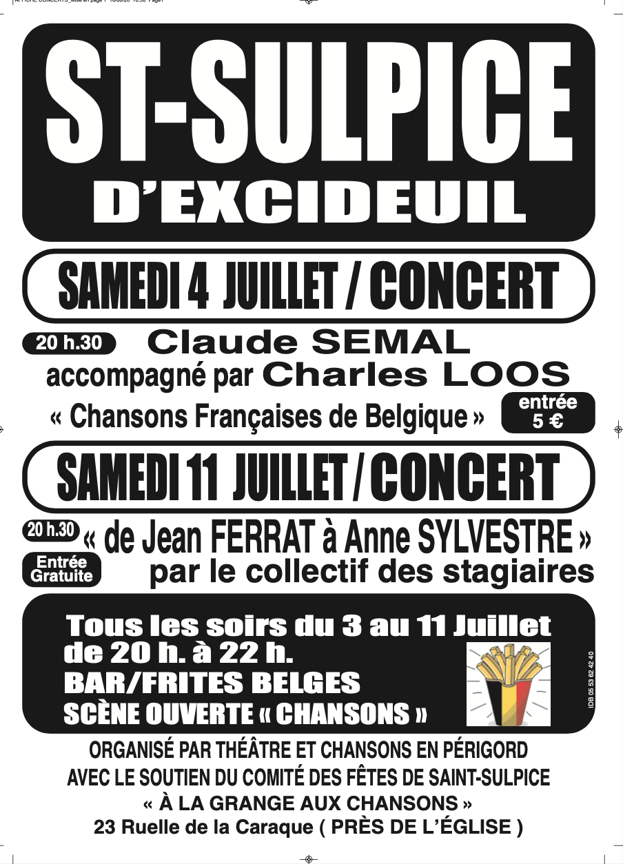 DEUX CONCERTS AU PÉRIGORD VERT